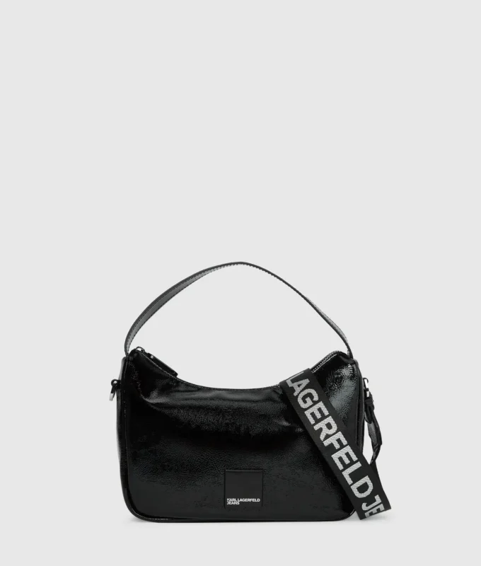 Glansfuld mini hobo-taske