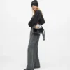 Glansfuld mini hobo-taske