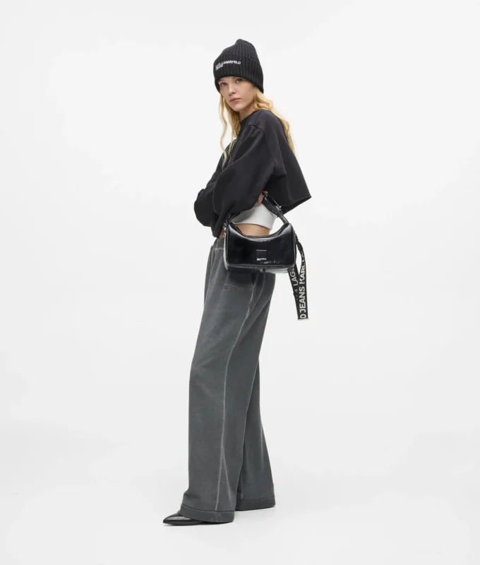 Glansfuld mini hobo-taske