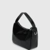Glansfuld mini hobo-taske