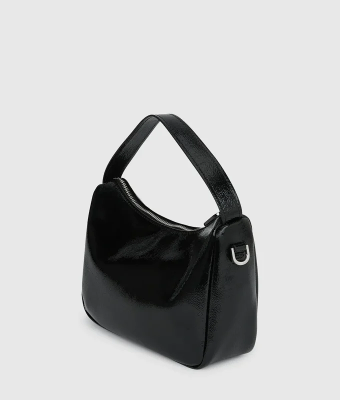 Glansfuld mini hobo-taske