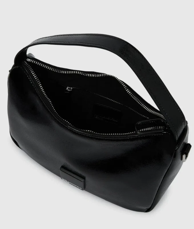 Glansfuld mini hobo-taske