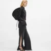 Glansfuld nylon skuldertaske