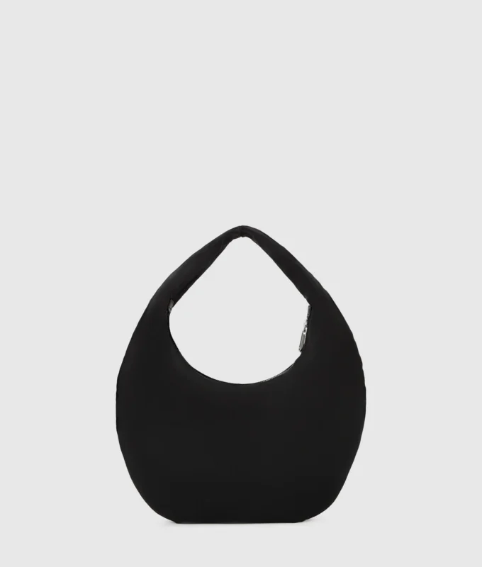 Glansfuld nylon skuldertaske