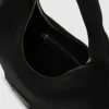 Glansfuld nylon skuldertaske
