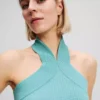 HALTERNECK STRIKKET TOP