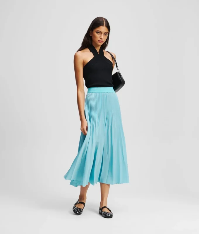 HALTERNECK STRIKKET TOP