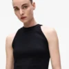 Halterneck-top med rhinestones