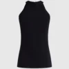 Halterneck-top med rhinestones