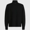 Halvzip-rullekravesweater