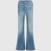 Højtaljede jeans med udsvungne ben