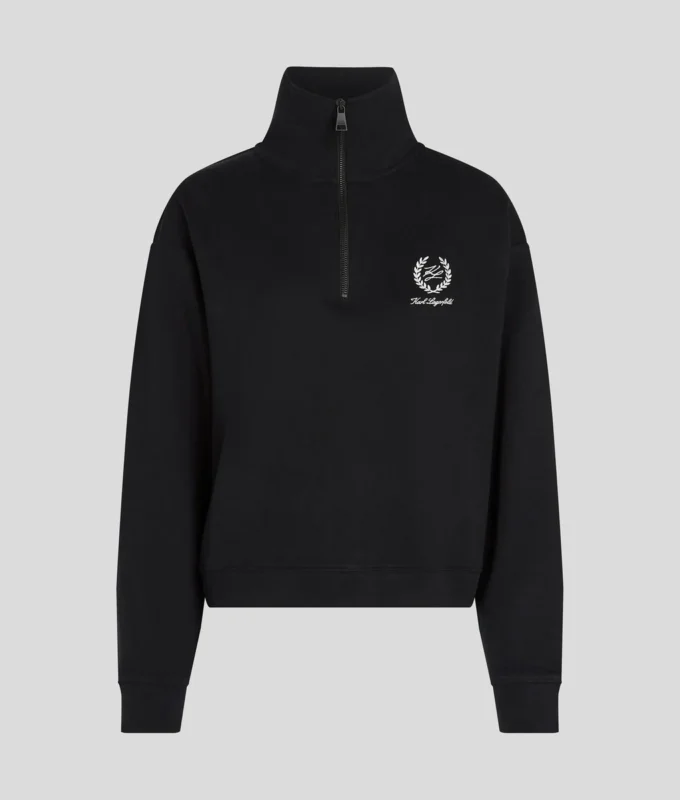 HOTEL KARL LOUNGEWEAR HALF-ZIP SWEATSHIRT