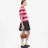 Ikon crossbody-taske i pebble-læder