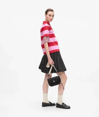 Ikon crossbody-taske i pebble-læder
