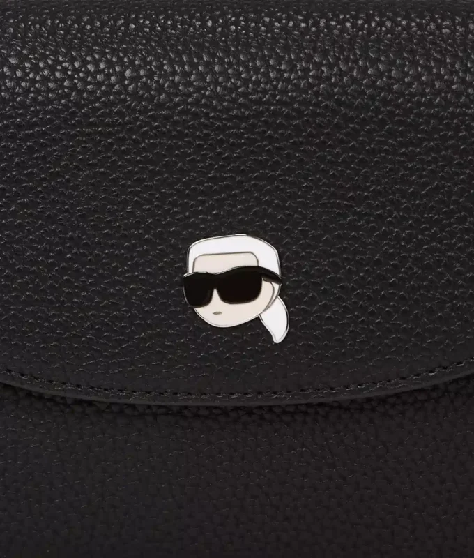 Ikon crossbody-taske i pebble-læder