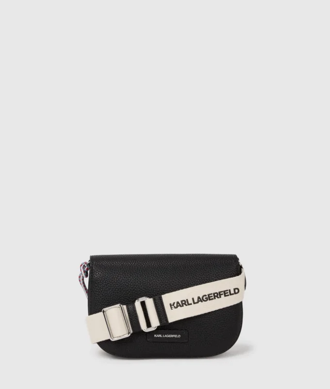 Ikon crossbody-taske i pebble-læder