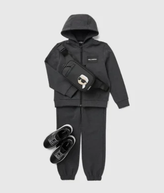 Ikon-hoodie med lynlås til drenge