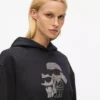 Ikon-hoodie med rhinestones