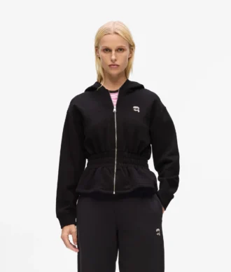 Ikon hoodie med snøre og lynlås