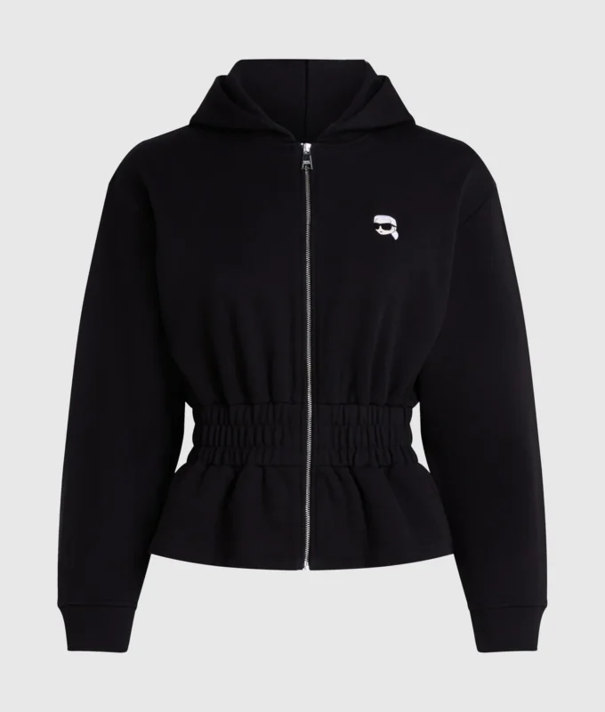 Ikon hoodie med snøre og lynlås