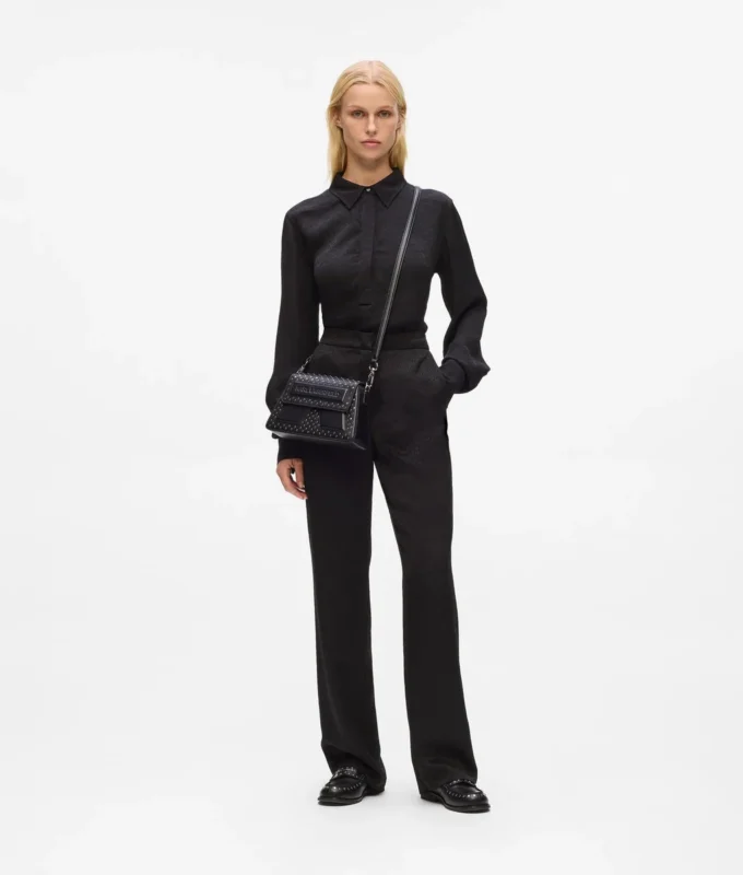 Ikon K crossbody-taske med nitter