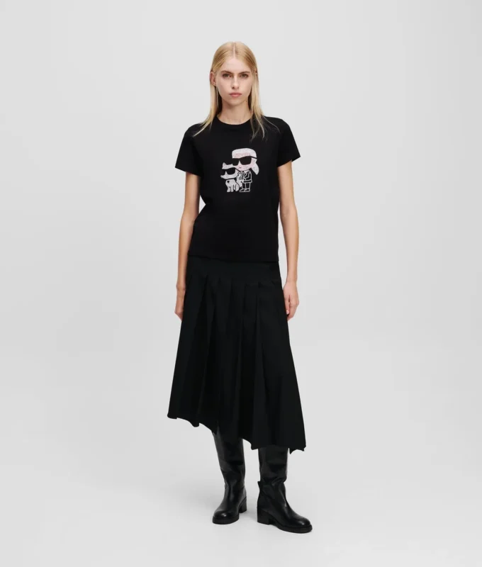IKON KARL & CHOUPETTE RHINESTONE T-SHIRT