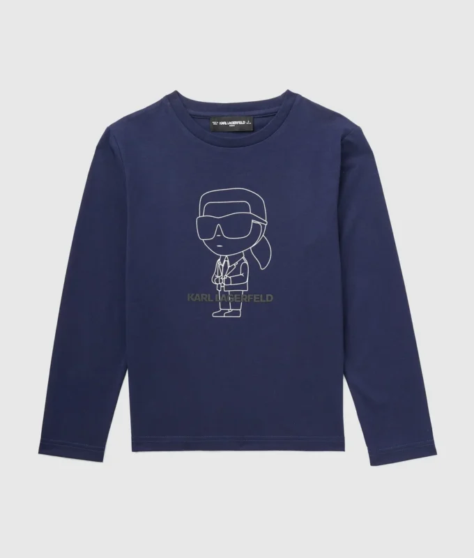 Ikon langærmet T-shirt til drenge