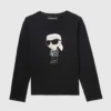 Ikon langærmet T-shirt til piger
