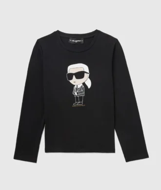 Ikon langærmet T-shirt til piger