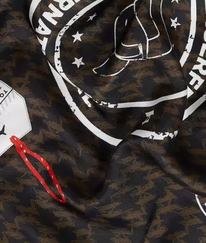 Ikon Monogram rejsefrimærke tørklæde