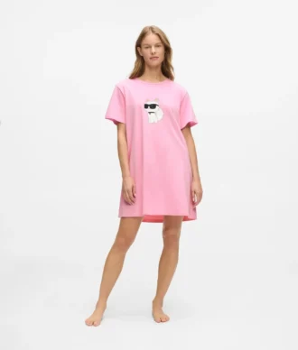 Ikon pyjamas-kjole med rhinestones