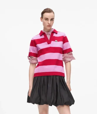 Ikon stribet poloshirt