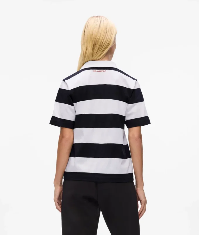 Ikon stribet poloshirt
