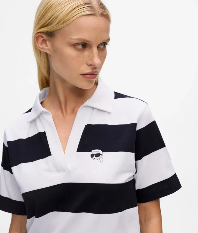 Ikon stribet poloshirt