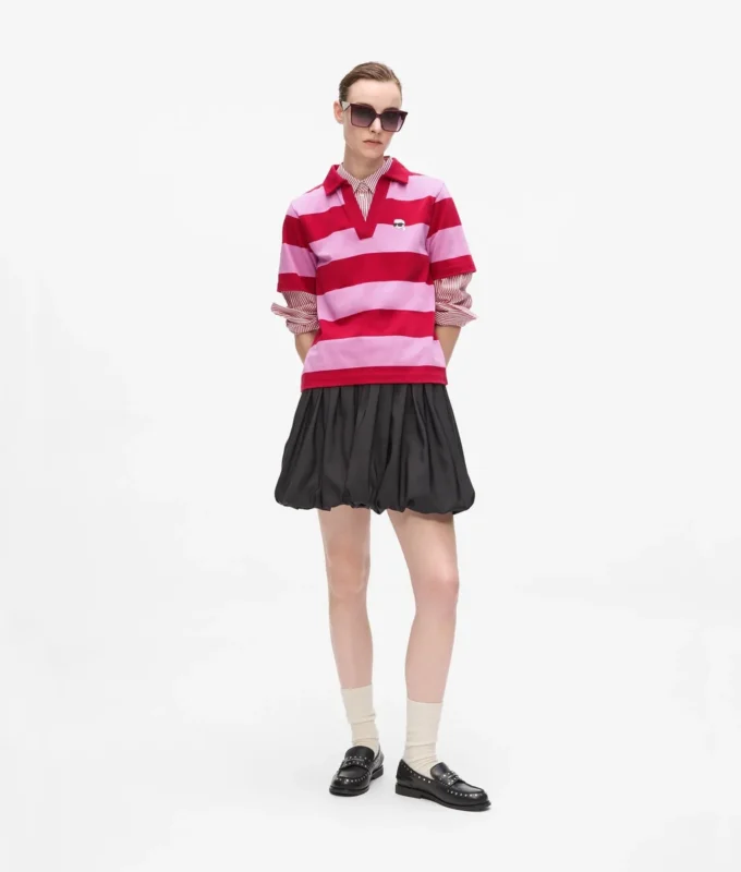 Ikon stribet poloshirt