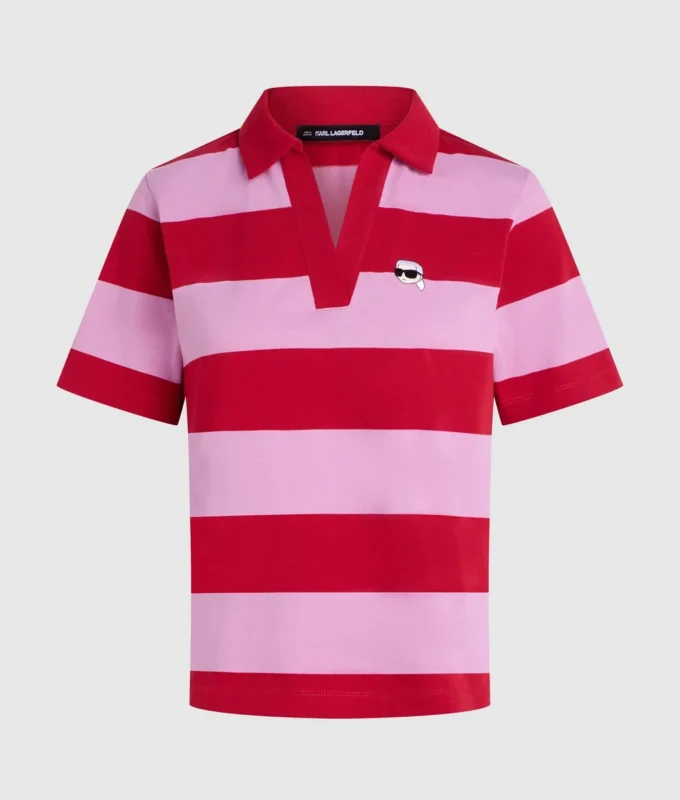 Ikon stribet poloshirt