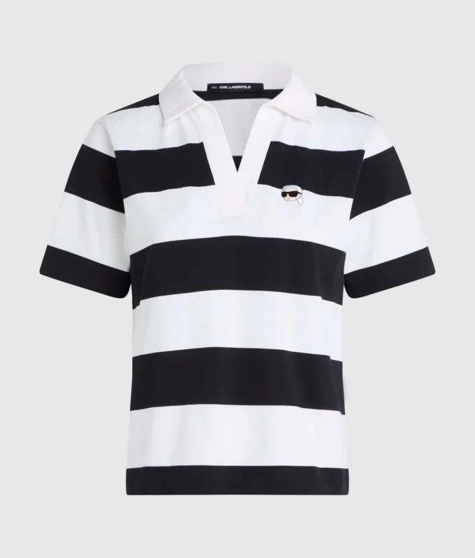 Ikon stribet poloshirt