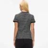 Ikon stribet rib-T-shirt