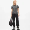 Ikon stribet rib-T-shirt