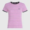 Ikon stribet rib-T-shirt