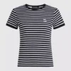 Ikon stribet rib-T-shirt