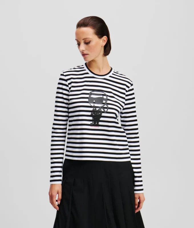 IKON STRIPE LANGÆRMET T-SHIRT
