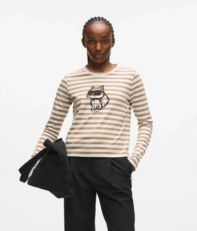 IKON STRIPE LANGÆRMET T-SHIRT