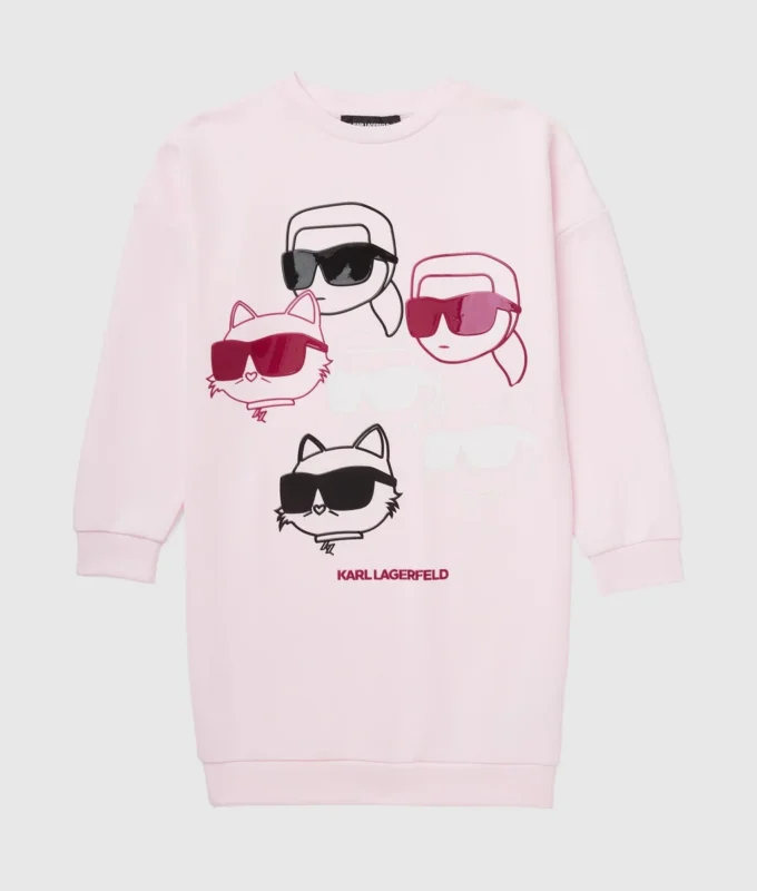 Ikon sweatshirtkjole til piger