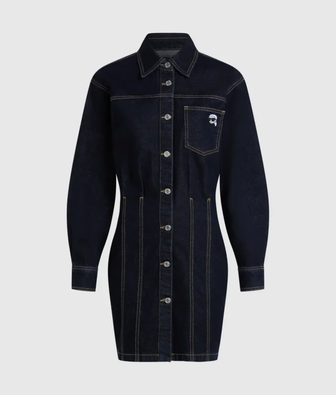 Ikonisk denimskjortekjole