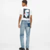 Jeans med fjernet lomme