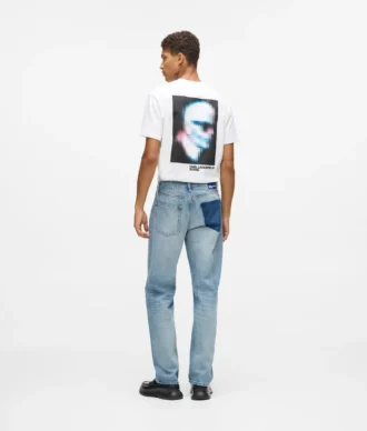 Jeans med fjernet lomme