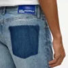 Jeans med fjernet lomme