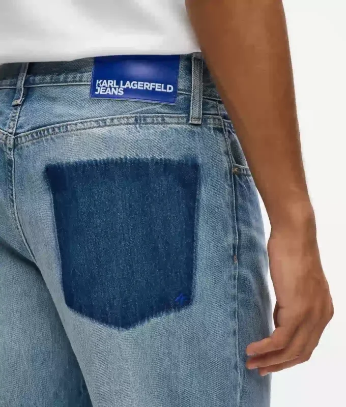 Jeans med fjernet lomme