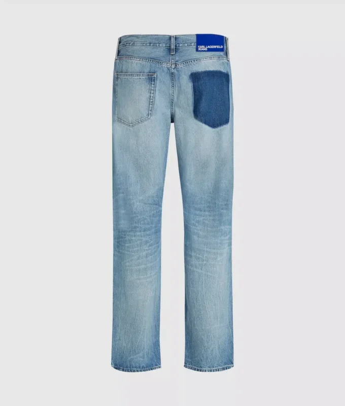 Jeans med fjernet lomme